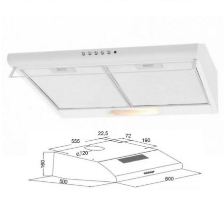 Okap Maan Juno 60 biały